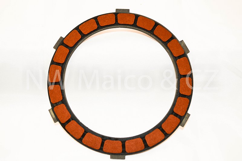 Image of Friction Plate, Maico Big Clutch (Red Material)