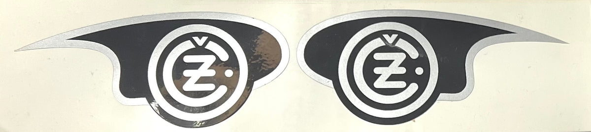 Image of Decal, CZ Tank Twin Pipe (Pair)