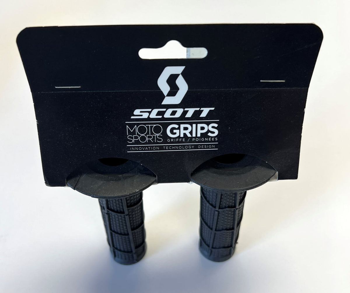 Grips, Scott Full Radial Waffle Black MX 7/8" (1" Throttle Side)