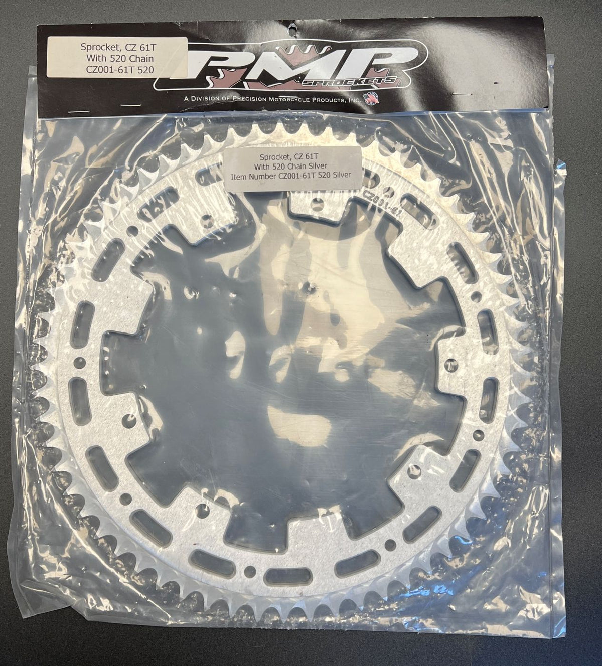 Sprocket, PMP 61T 520 Chain, Aluminum Sprocket