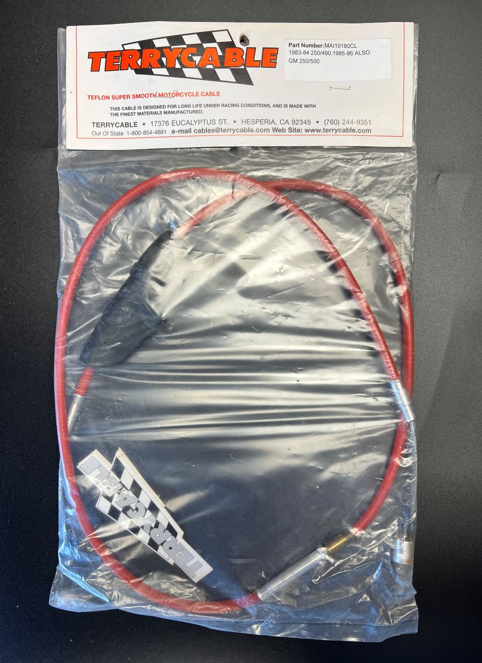 Cable, Clutch Terrycable Red Maico 1983-1984 250/490, 1985-1986 Also GM 250/500