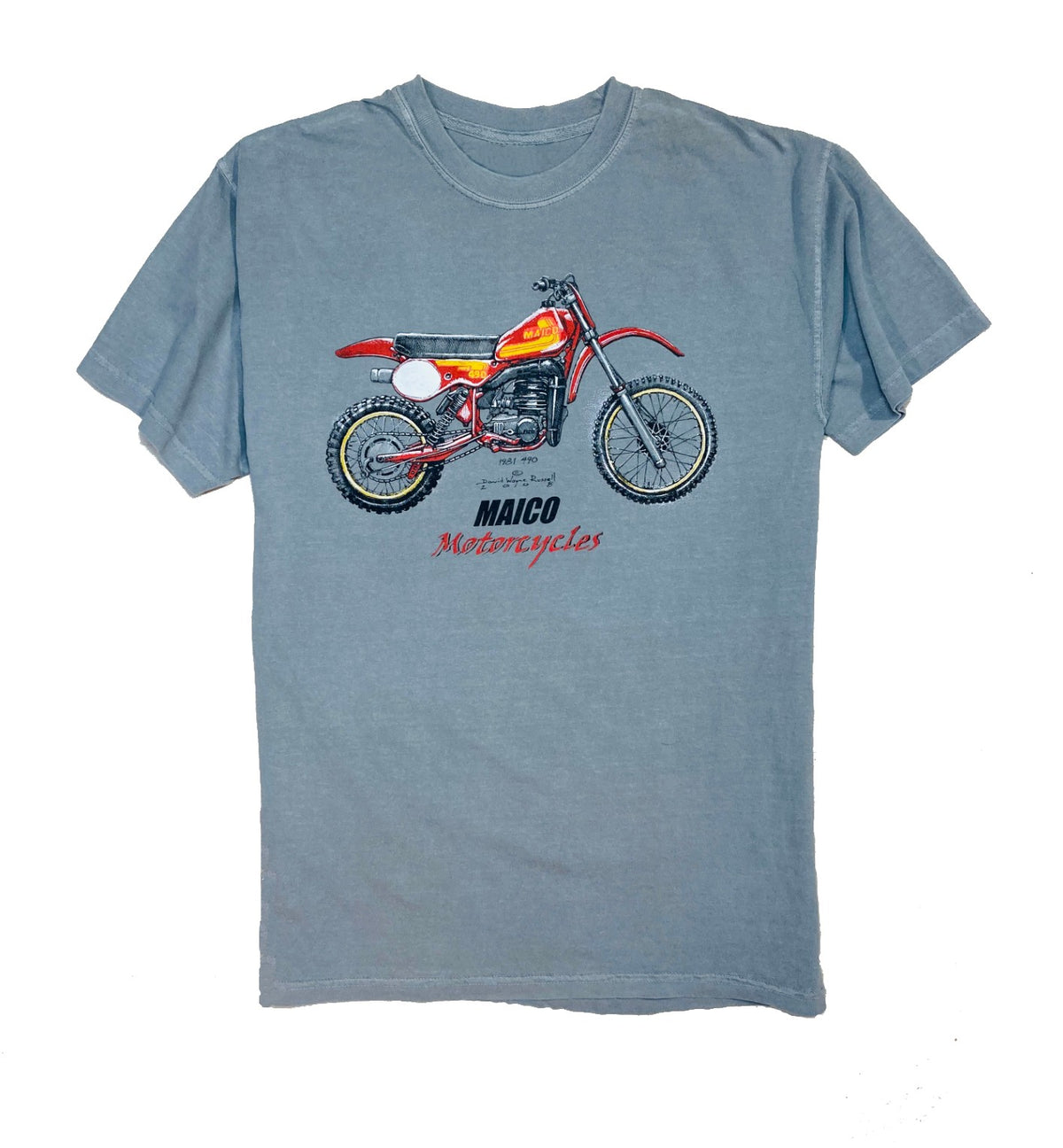 Maico 490-Grey-T-Shirt